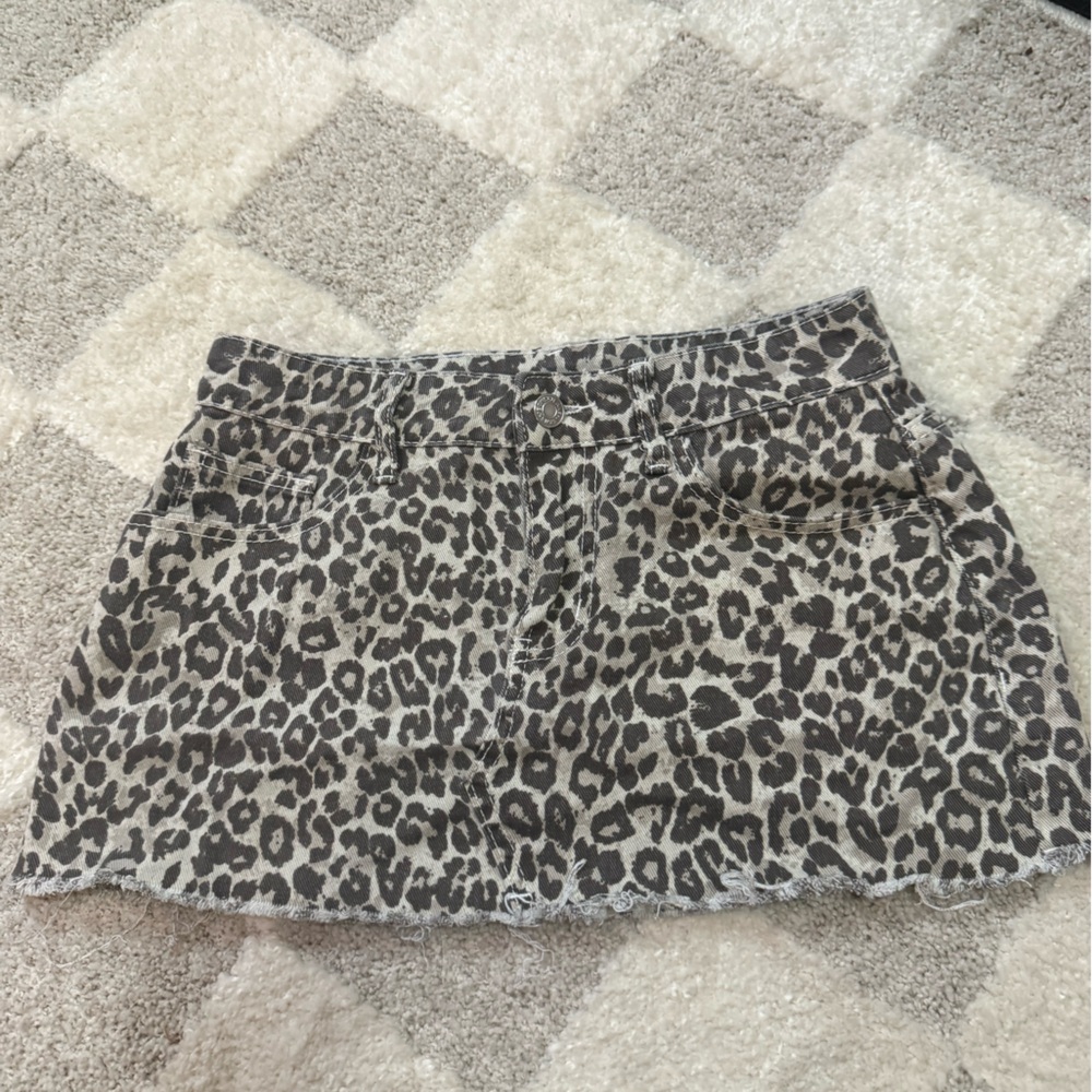 Leopard Print Tube Top - Neutral Animal Print